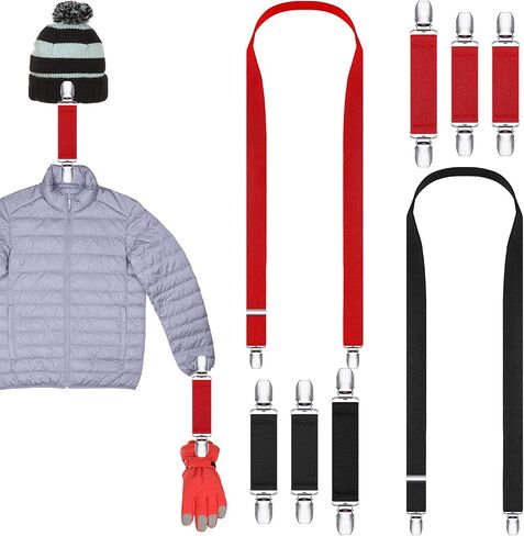 8 Pcs Kids Mitten Clips Hat Clip Winter Elastic Dress Cinch Clip Glove Clip Back Cinch Shawl Clip for Toddler Baby Kids Women in Saudi Arabia