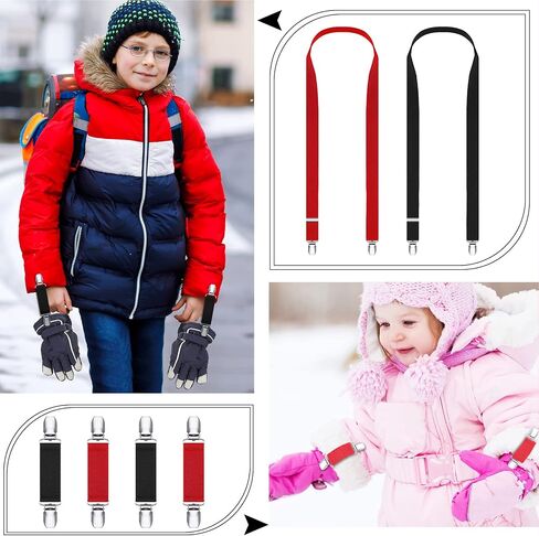 8 Pcs Kids Mitten Clips Hat Clip Winter Elastic Dress Cinch Clip Glove Clip Back Cinch Shawl Clip for Toddler Baby Kids Women in Saudi Arabia