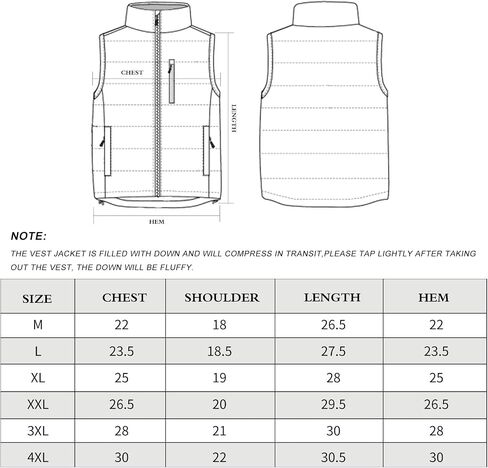 Lesmart Mens Down Vest Lightweight Packable Winter Outdoor Puffer Vest Jacket with Pockets in Saudi Arabia