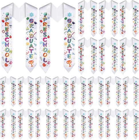 24 Pieces Preschool Printed Graduation Stole Graduation Stole Satin Sash Graduation Sash Honor Stole Grads Sublimation Stole Printed Graduation Stole Unisex in Saudi Arabia