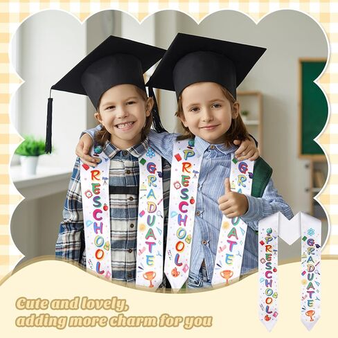 24 Pieces Preschool Printed Graduation Stole Graduation Stole Satin Sash Graduation Sash Honor Stole Grads Sublimation Stole Printed Graduation Stole Unisex in Saudi Arabia