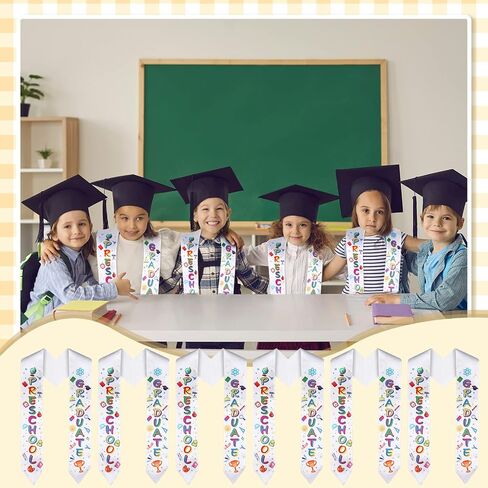 24 Pieces Preschool Printed Graduation Stole Graduation Stole Satin Sash Graduation Sash Honor Stole Grads Sublimation Stole Printed Graduation Stole Unisex in Saudi Arabia