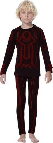 ملابس داخلية حرارية للأطفال من FEIXIANG، مجموعات طويلة من جونز، قمصان وسراويل طويلة الأكمام للأولاد في فصل الشتاء معدات الطقس البارد in Kuwait