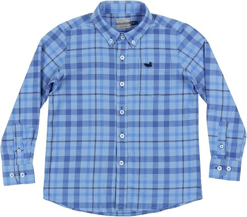 Youth Boundary Washed Plaid Dress Shirt in Saudi Arabia