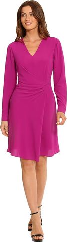 Maggy London Women's Faux Wrap Crepe Dress with Asymmetric Hem Workwear Office Event Date Night Out Guest of in Kuwait