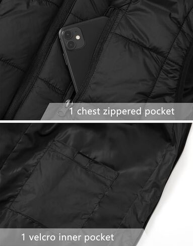 Vcansion Men's Outdoor Quilted Puffer Vest Stand Collar Lightweight Down Sleeveless Jacket Padded Vest in Saudi Arabia