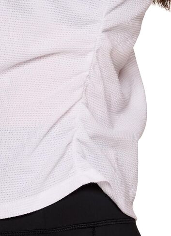 RBX Women's Cotton Blend Tank Top, Textured Breathable Workout Cami with Side Ruching for Running, Casual Wear, Fashion in Kuwait