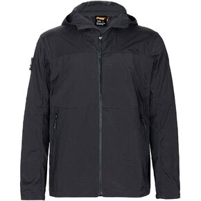 سترة بقلنسوة مضادة للماء وسحاب خفيف الوزن للرجال من إيليت سبنكر معاطف رياضية بقلنسوة قابلة للحزم (BLK-XL), أسود, XL in Kuwait