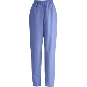 Medline 8850JPPS ComfortEase Women's Elastic Waist Scrub Pant with 2 Pockets, Regular Inseam, Rich Purple, Small