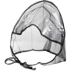 La Mart Women's Rain Bonnet With Full Cut Visor & Netting O/S Black in Saudi Arabia