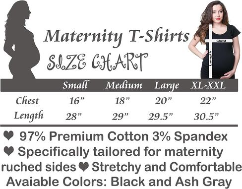 Silk Road Tees Bump Maternity t-Shirt Pregnancy Shirt Medium Black… in Saudi Arabia