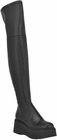 Nine West Women's GETON Over-The-Knee Boot, Black 001, 8 in Saudi Arabia