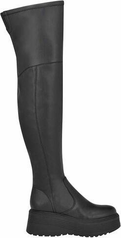 Nine West Women's GETON Over-The-Knee Boot, Black 001, 8 in Saudi Arabia