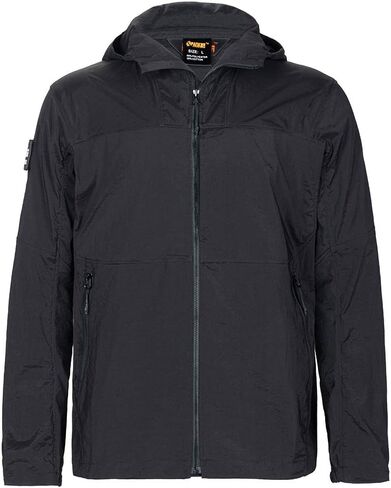 سترة بقلنسوة مضادة للماء وسحاب خفيف الوزن للرجال من إيليت سبنكر معاطف رياضية بقلنسوة قابلة للحزم (BLK-XL), أسود, XL in Kuwait