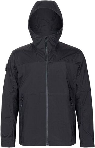 سترة بقلنسوة مضادة للماء وسحاب خفيف الوزن للرجال من إيليت سبنكر معاطف رياضية بقلنسوة قابلة للحزم (BLK-XL), أسود, XL in Kuwait