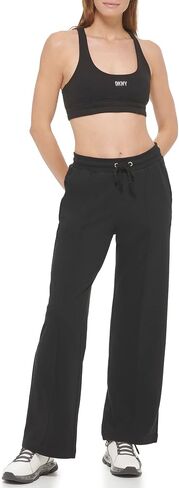 DKNY Women's Tonal Stacked Logo Pant Wide Leg in Saudi Arabia
