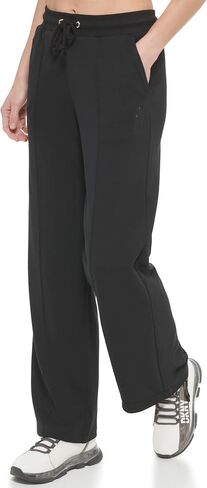 DKNY Women's Tonal Stacked Logo Pant Wide Leg in Saudi Arabia