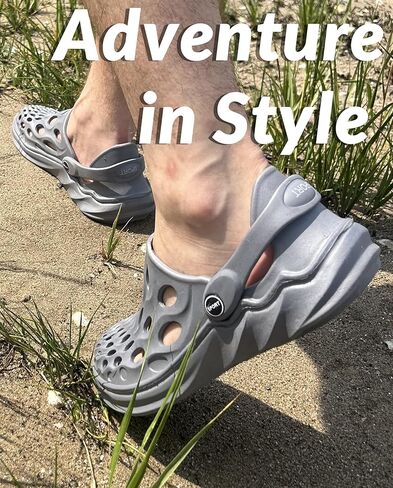 قباقيب المغامرات للبالغين من الجنسين مع حزام خلفي، أحذية مائية سهلة الارتداء في الهواء الطلق، أحذية دعم قوس القدم خفيفة الوزن وجيدة التهوية in Kuwait