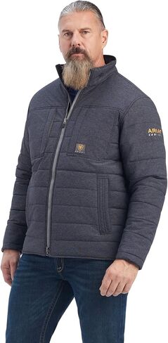 ARIAT Men's Rebar Valiant Stretch Canvas Water Resistant Insulated Jacket in Saudi Arabia