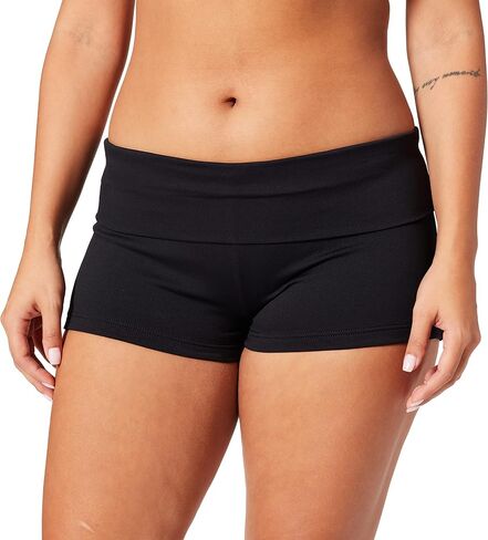 Seafolly Women's High Waisted Roll Top Boyleg Bikini Bottom Swimsuit in Saudi Arabia