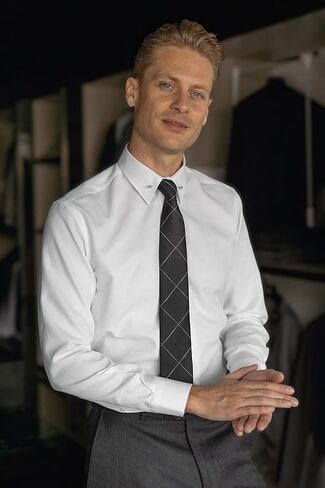 قمصان بأكمام طويلة وياقة دبوسية للرجال | قمصان رجالي أنيقة بأزرار in Kuwait