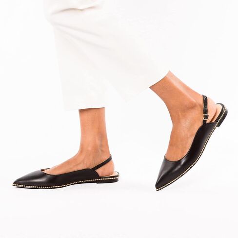 Coach Women's VAE Leather Skimmer Ballet Flat in Saudi Arabia