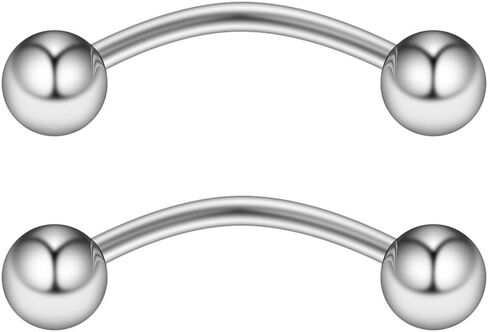 Ruifan 20G 6mm 8mm 10mm Surgical Steel Tiny Eyebrow Ear Navel Belly Lip Ring Body Piercing Jewelry 2-6PCS in Saudi Arabia