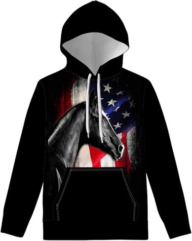 WELLFLYHOM Unisex Kids Sweatshirt Boys Girls Hooded Kangaroo Pocket Pullover Hoodies Graphic in Kuwait