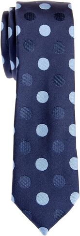 Retreez Two-Color Polka Dots Woven Microfiber Skinny Tie in Saudi Arabia