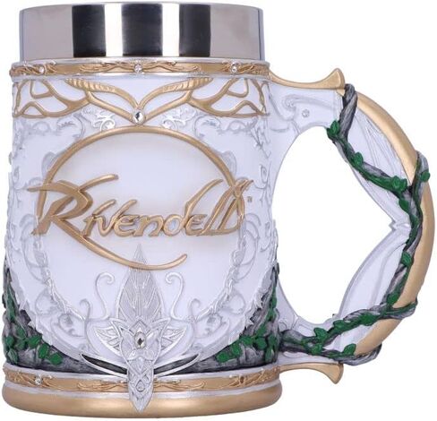 Nemesis Now Officially Licensed Lord of The Rings Rivendell Tankard, White, 15.5cm in Saudi Arabia