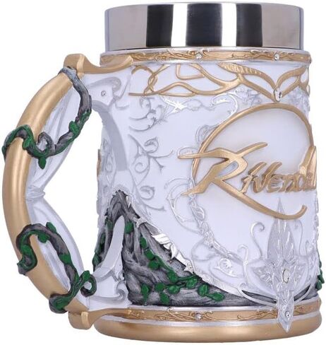 Nemesis Now Officially Licensed Lord of The Rings Rivendell Tankard, White, 15.5cm in Saudi Arabia