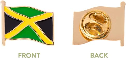 Jamaica Country Flag Lapel Pin Enamel Made of Metal Souvenir Hat Men Women Patriotic Jamaican (Waving Flag Lapel Pin) in Saudi Arabia