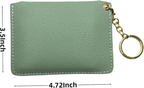 فيليتا - حافظة بطاقات الائتمان الجلدية العصرية للجنسين مع سلسلة مفاتيح (أزرق) in Kuwait