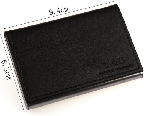 Y&G YDC0632 حافظة بطاقات الائتمان من الجلد الاصطناعي باللون الأسود من موردي حافظة بطاقات الملابس الرسمية in Kuwait