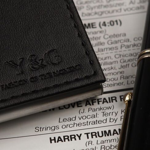 Y&G YDC0632 حافظة بطاقات الائتمان من الجلد الاصطناعي باللون الأسود من موردي حافظة بطاقات الملابس الرسمية in Kuwait