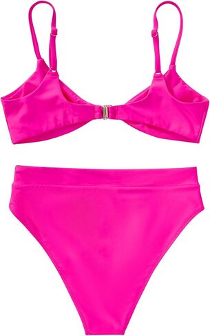 SUUKSESS Women Sexy High Waisted Bikini Sets Cheeky High Cut 2 Piece Swimsuits in Saudi Arabia
