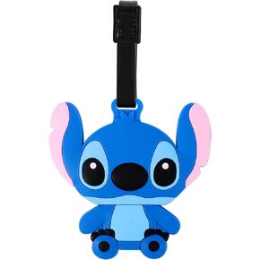 بطاقة تعريف للامتعة من السيليكون بتصميم كائن فضائي ازرق لشنط السفر للنساء وشنط الظهر وشنطة اليد وشنطة المدرسة للاطفال والاولاد والبنات، بطاقات تعريف لطيفة لبطاقة الهوية in Kuwait