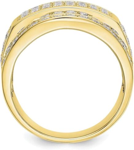 خاتم الماس للخطوبة والزفاف من Diamond2Deal من الذهب عيار 14 أو 10 قيراط للرجال in Saudi Arabia