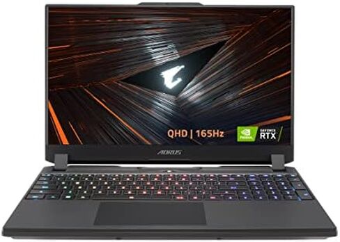 GIGABYTE AORUS 15 XE4 15.6" QHD 165Hz Gaming Notebook Computer, Intel Core i7-12700H 2.3GHz, 16GB RAM, 1TB SSD, NVIDIA GeForce RTX 3070 Ti 8GB, Windows 11 Home, Black in Saudi Arabia