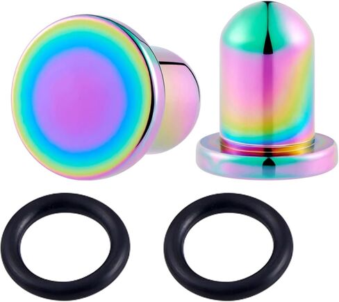 Stuppendux 9Pairs Stainless Steel Stretching Kit Ear Plugs Expander Single Flat Body Piercing Jewelry Set 14G-00G 1.6mm-10mm in Saudi Arabia