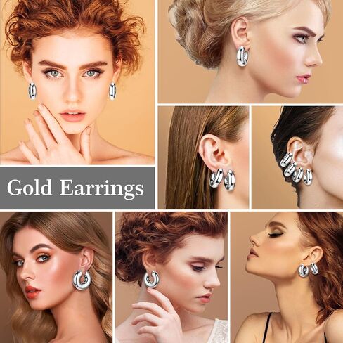 أساور أذن مكتنزة، أساور أذن غير مثقوبة للنساء هدية عيد الميلاد زوج واحد in Kuwait