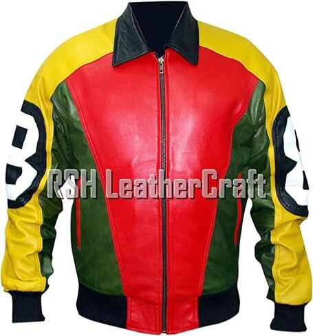 8 Ball Pool David Puddy Real Leather Bomber Jacket in Saudi Arabia