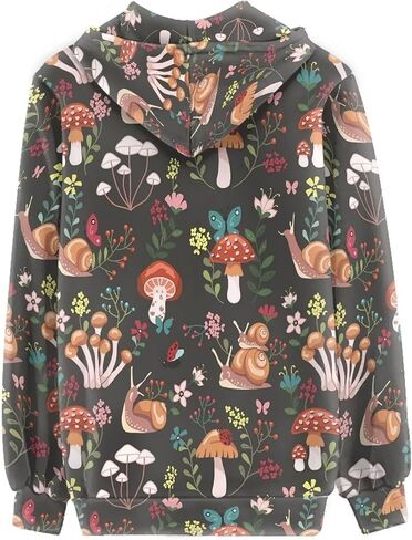 Yuyamidu Zip Up Hoodie for Women Lightweight Fall Jacket Streetwear Oversized Hooded Sweatshirts for Teen Girls in Saudi Arabia