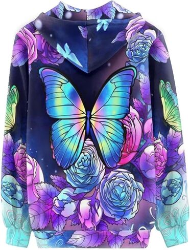Yuyamidu Zip Up Hoodie for Women Lightweight Fall Jacket Streetwear Oversized Hooded Sweatshirts for Teen Girls in Saudi Arabia