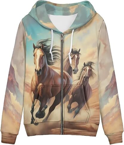 Yuyamidu Zip Up Hoodie for Women Lightweight Fall Jacket Streetwear Oversized Hooded Sweatshirts for Teen Girls in Saudi Arabia