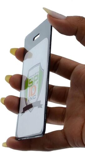 5 عبوات - حقيبة ظهر رفيعة وقوية ومرنة وبطاقات هوية لأمتعة الطيران - حاملات بطاقات العمل - مع أشرطة حلقة بلاستيكية آمنة بواسطة معرف متخصص in Kuwait