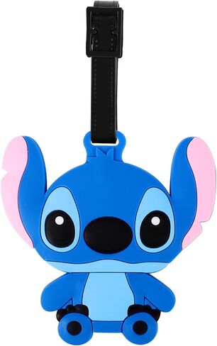 بطاقة تعريف للامتعة من السيليكون بتصميم كائن فضائي ازرق لشنط السفر للنساء وشنط الظهر وشنطة اليد وشنطة المدرسة للاطفال والاولاد والبنات، بطاقات تعريف لطيفة لبطاقة الهوية in Kuwait