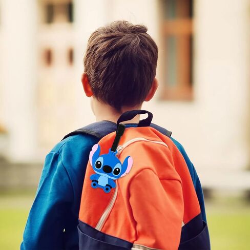 بطاقة تعريف للامتعة من السيليكون بتصميم كائن فضائي ازرق لشنط السفر للنساء وشنط الظهر وشنطة اليد وشنطة المدرسة للاطفال والاولاد والبنات، بطاقات تعريف لطيفة لبطاقة الهوية in Kuwait