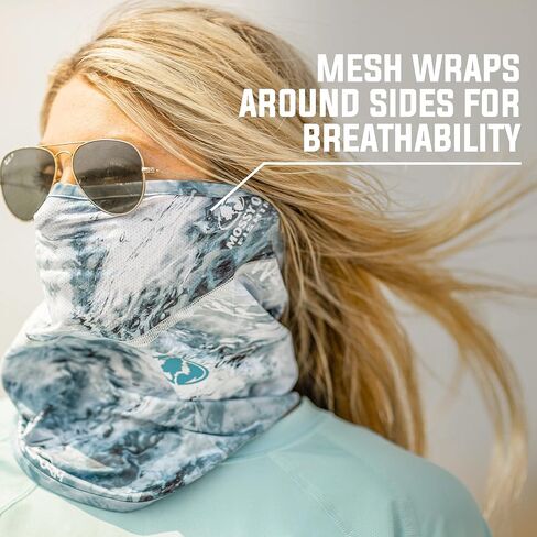 Mossy Oak unisex-adult Fishing Neck Gaiter, Cooling Fishing Mask With Breathable Mesh & Upf ProtectionNeck Gaiter in Saudi Arabia