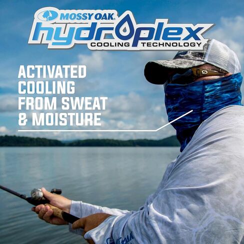 Mossy Oak unisex-adult Fishing Neck Gaiter, Cooling Fishing Mask With Breathable Mesh & Upf ProtectionNeck Gaiter in Saudi Arabia